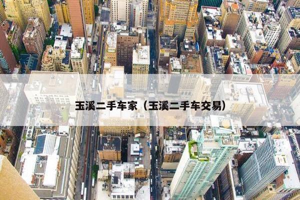 玉溪二手车家（玉溪二手车交易）
