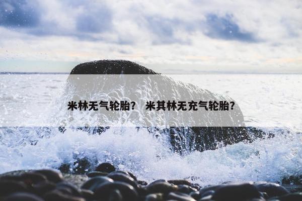 米林无气轮胎？ 米其林无充气轮胎？