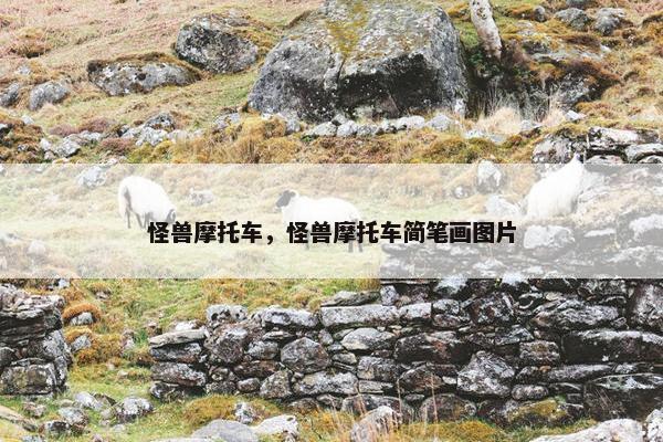 怪兽摩托车，怪兽摩托车简笔画图片