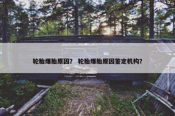 轮胎爆胎原因？ 轮胎爆胎原因鉴定机构？