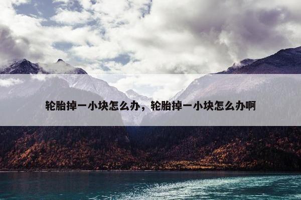 轮胎掉一小块怎么办，轮胎掉一小块怎么办啊
