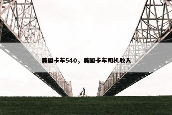 美国卡车540，美国卡车司机收入