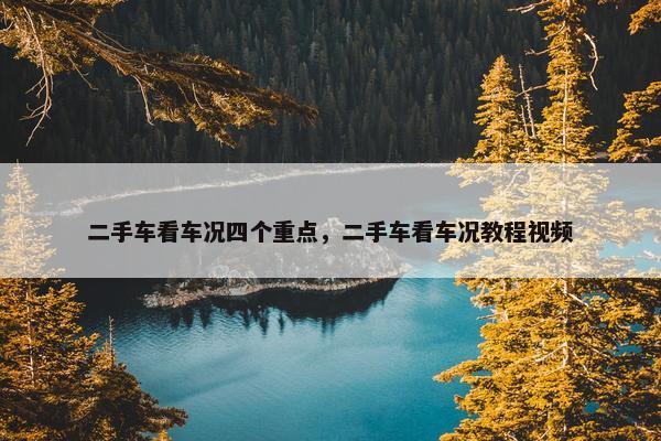 二手车看车况四个重点，二手车看车况教程视频