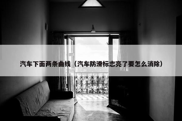 汽车下面两条曲线（汽车防滑标志亮了要怎么消除）