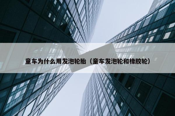 童车为什么用发泡轮胎（童车发泡轮和橡胶轮）