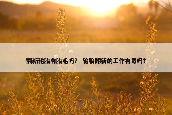 翻新轮胎有胎毛吗？ 轮胎翻新的工作有毒吗？