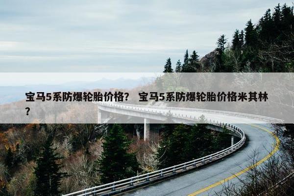 宝马5系防爆轮胎价格？ 宝马5系防爆轮胎价格米其林？
