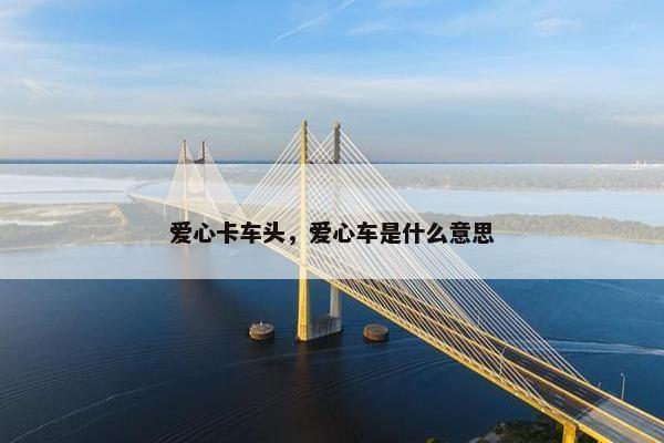 爱心卡车头，爱心车是什么意思