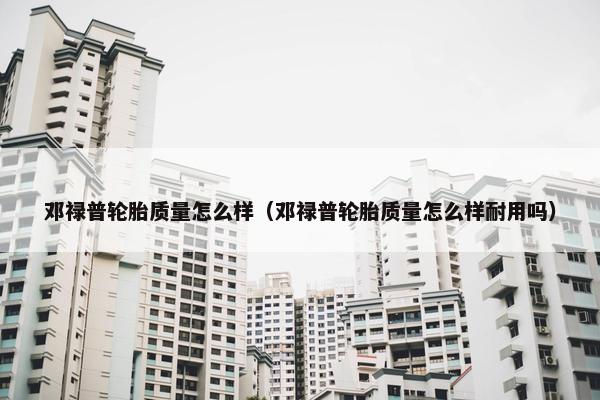 邓禄普轮胎质量怎么样（邓禄普轮胎质量怎么样耐用吗）