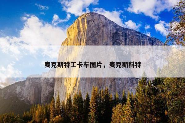 麦克斯特工卡车图片，麦克斯科特