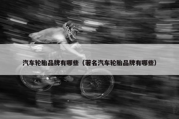 汽车轮胎品牌有哪些（著名汽车轮胎品牌有哪些）