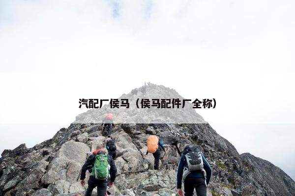 汽配厂侯马（侯马配件厂全称）