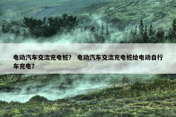 电动汽车交流充电桩？ 电动汽车交流充电桩给电动自行车充电？