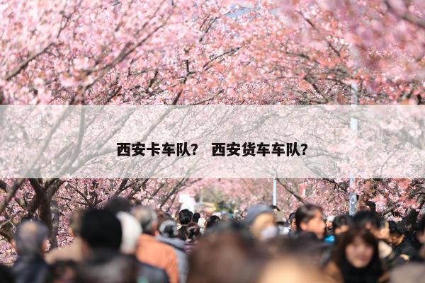西安卡车队？ 西安货车车队？