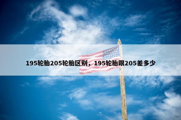 195轮胎205轮胎区别，195轮胎跟205差多少