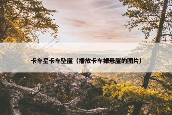 卡车星卡车坠崖（播放卡车掉悬崖的图片）