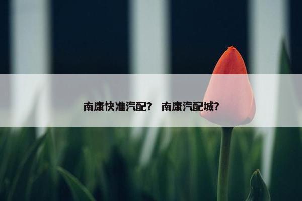 南康快准汽配？ 南康汽配城？