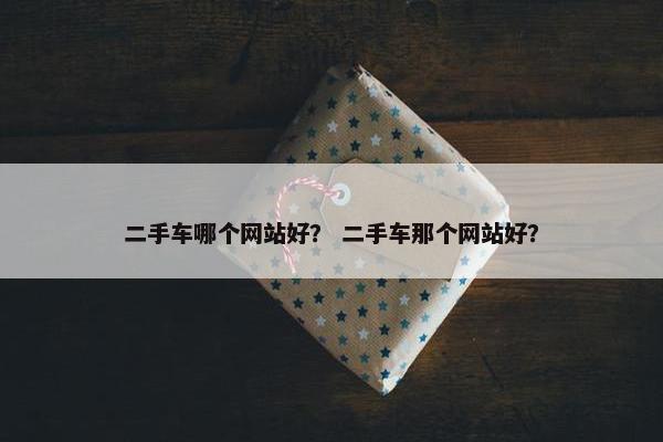 二手车哪个网站好？ 二手车那个网站好？