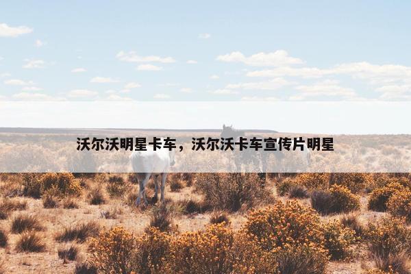 沃尔沃明星卡车，沃尔沃卡车宣传片明星