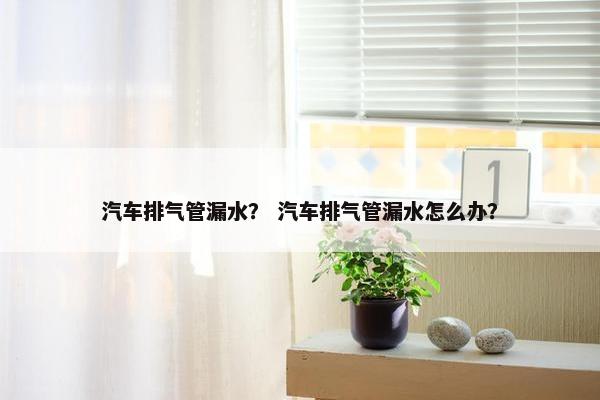 汽车排气管漏水？ 汽车排气管漏水怎么办？