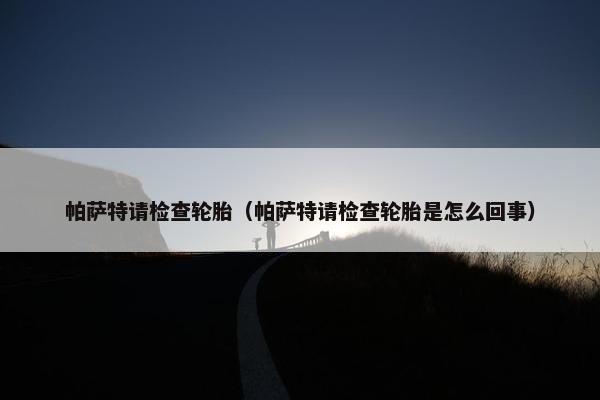 帕萨特请检查轮胎（帕萨特请检查轮胎是怎么回事）