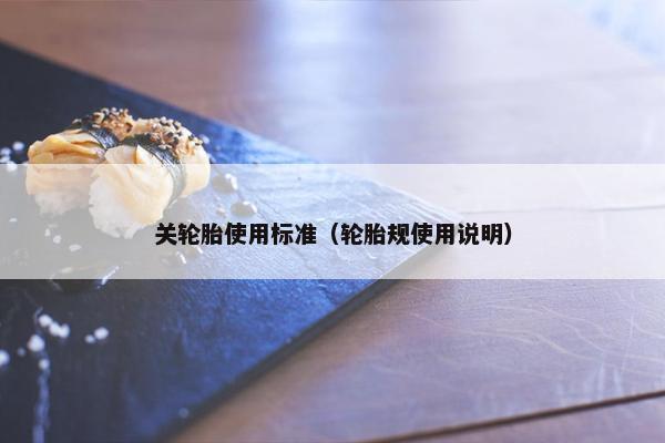 关轮胎使用标准（轮胎规使用说明）