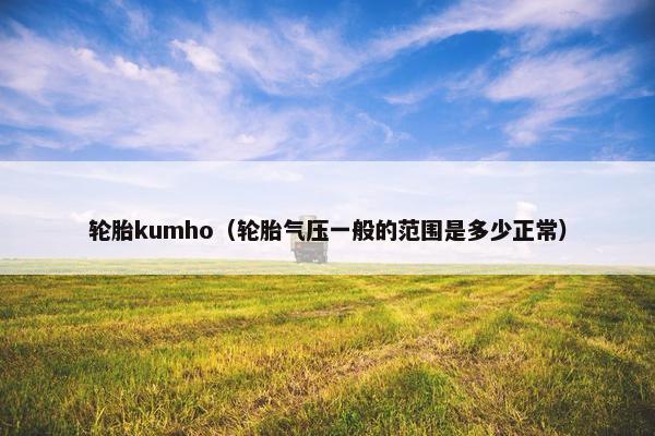 轮胎kumho（轮胎气压一般的范围是多少正常）