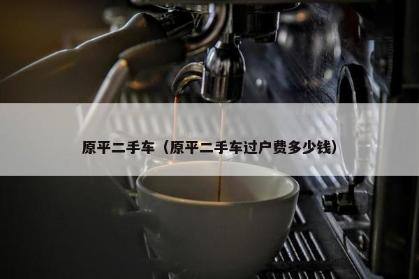原平二手车（原平二手车过户费多少钱）