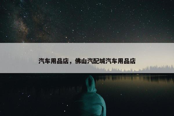 汽车用品店，佛山汽配城汽车用品店
