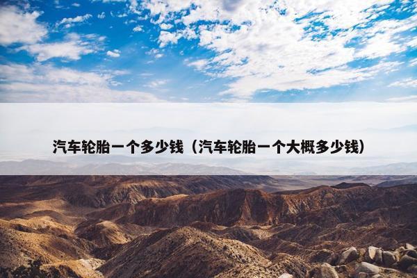 汽车轮胎一个多少钱（汽车轮胎一个大概多少钱）