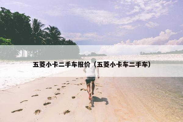 五菱小卡二手车报价（五菱小卡车二手车）