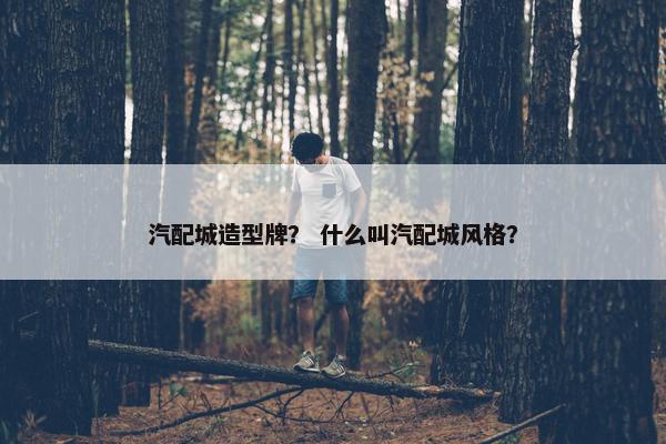 汽配城造型牌？ 什么叫汽配城风格？