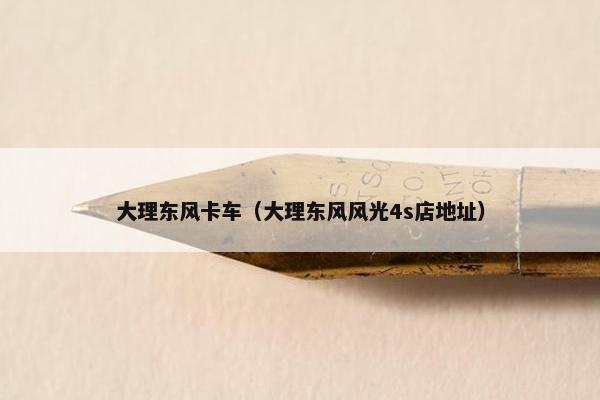大理东风卡车（大理东风风光4s店地址）