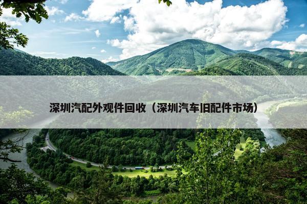 深圳汽配外观件回收（深圳汽车旧配件市场）