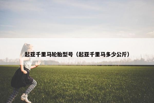 起亚千里马轮胎型号（起亚千里马多少公斤）